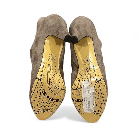 Bella Vita Noah Open Toe Heeled Grey Ankle Booties Shoes Size 7 - Picture 7 of 10